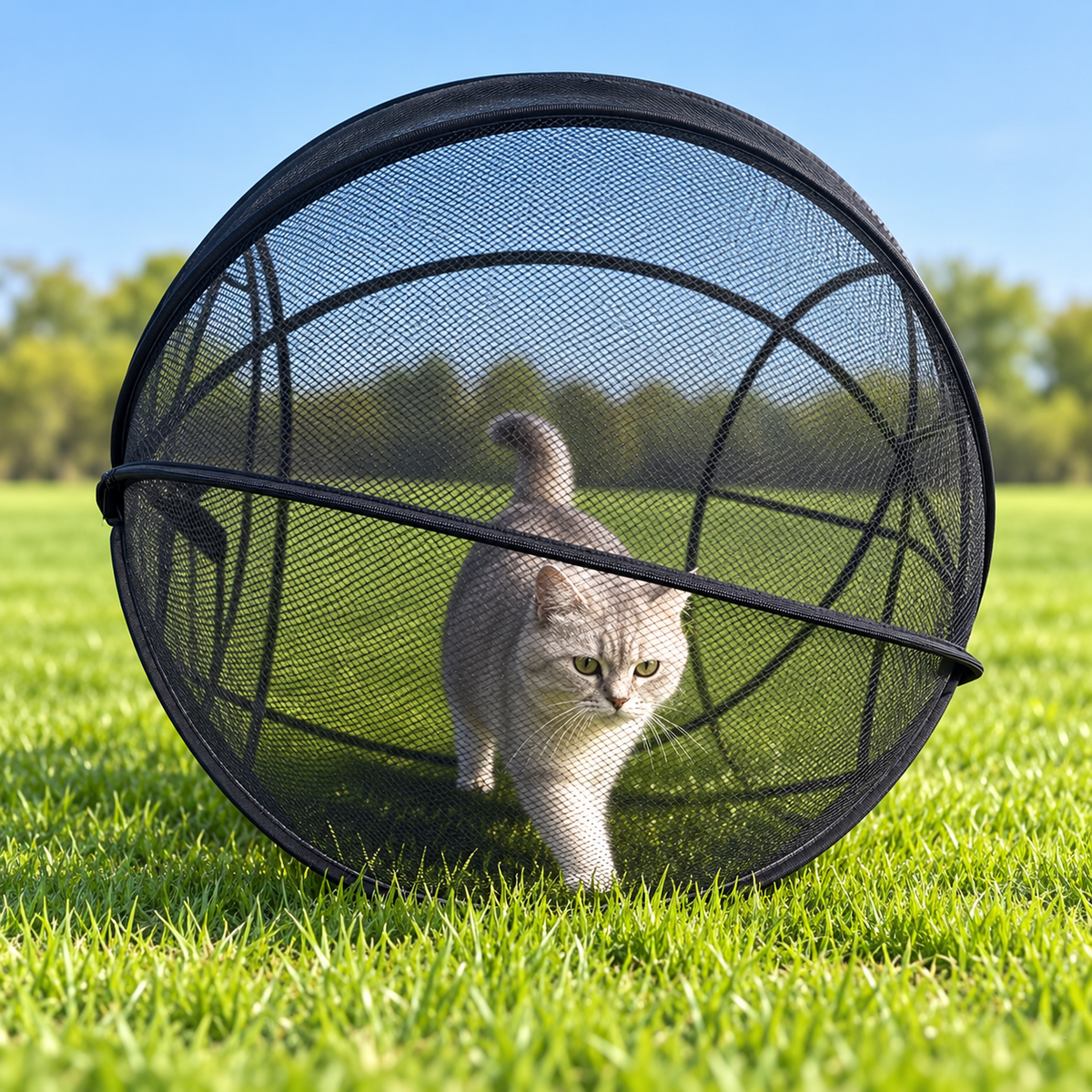 π±πΏ FreshAir Cat Haven β Pop-Up Mesh Playpen