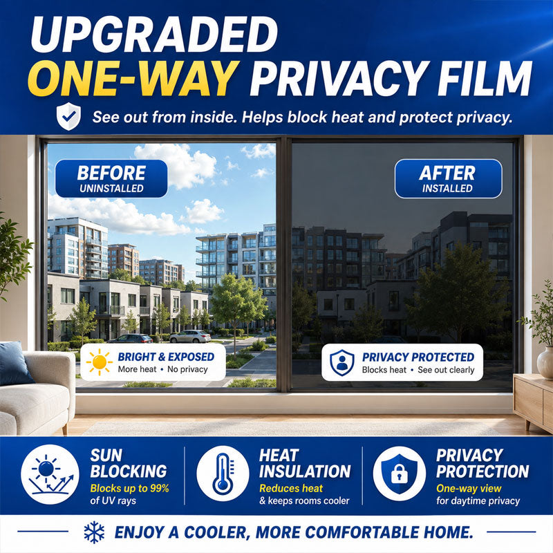 โ๏ธ One-Way Mirror Window Film โ Heat Control & UV Protection