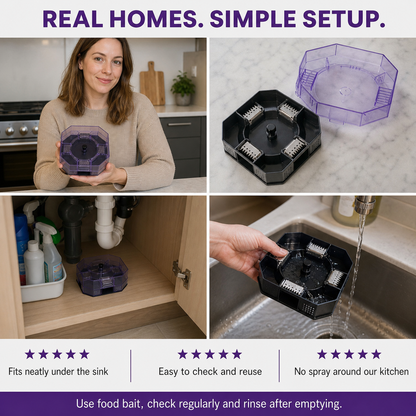 🛡️Reusable No-Spray Roach Trap – Chemical-Free