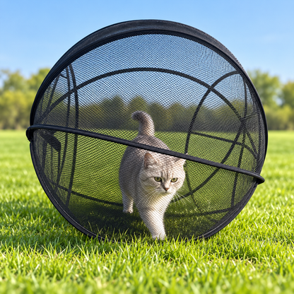 🐱🌿 FreshAir Cat Haven – Pop-Up Mesh Playpen