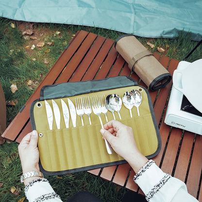 Stainless Steel Camping Tableware Set