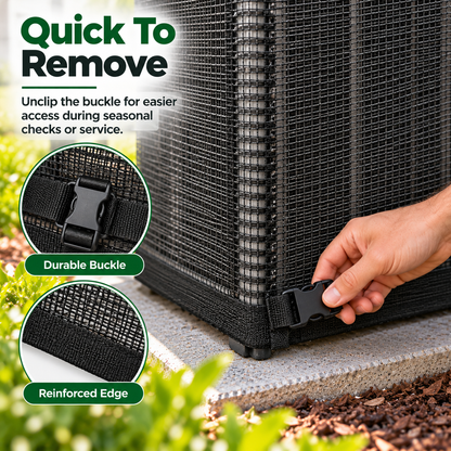 Outdoor AC Mesh Cover – Leaf & Debris Guard